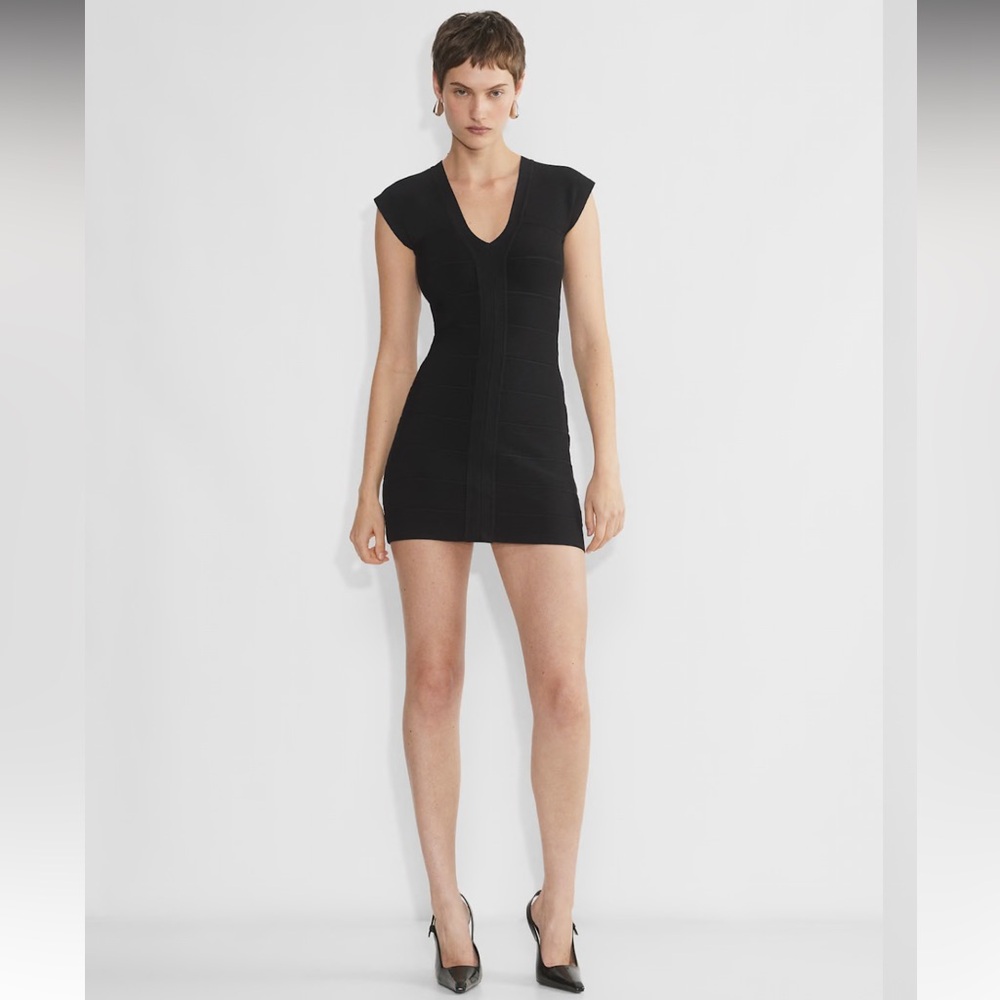 Aritzia Flicker Bandage Dress in Black